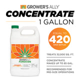 Grower's Ally Fungicide for Plants | Plant Fungicide Treatment Control for Powdery Mildew, Fungus and More - Trusted by Cultivators for Indoor & Outdoor Use, 128 oz Concentrate