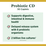 Nature's Bounty Controlled Delivery Probiotic, Dietary Supplement, Advanced Support for Digestive, Intestinal and Immune Health, 30 Caplets
