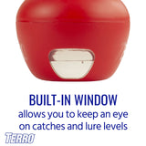 TERRO T2503-3 Ready-to-Use Indoor Fruit Fly Trap with Built in Window - 6 Traps + 270 Day Lure Supply