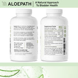 ALOEPATH | For Bladder Discomfort & Urinary Tract Health | Maximum Strength Organic 200:1 Aloe Vera Extract - 220,000mg Equivalence | Palmitoylethanolamide, Quercetin & L-Arginine | 90 Capsules