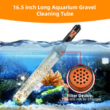 enomol Gravel Vacuum for Aquarium Water Changer Fish Tank Cleaning Tools,Siphon Universal Quick Pump Aquarium Water Changing (30ft)