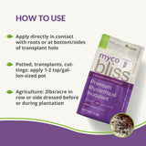 Myco Bliss - Mycorrhizal Inoculant for Plants - 5 Superior Strains - Organic Mycorrhizae Root Enhancer - Increases Nutrient Absorption & Crop Yields (2 lbs, Powder)