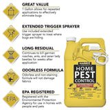 Harris Home Insect Killer, Liquid Gallon Spray with Odorless and Non Staining Residual Formula - Kills Ants, Roaches, Spiders, Fleas, Mosquitos, Moths, Scorpions, Flies and Silverfish