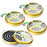 Mosquito Coil Holder Sandalwood Coil Holder Portable Sandalwood Incense Burner Metal Incense Repellent Holder for Outdoor Use Deck Patio Camping Supplies (4 Pieces)