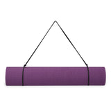 Gaiam Essentials Premium Yoga Mat with Yoga Mat Carrier Sling, Purple, 72 InchL x 24 InchW x 1/4 Inch Thick