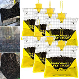 Fly Traps Outdoor Hanging, 6 Natural Pre-Baited Fly Hunter Stable Horse Ranch Fly Trap, Mosquito Fly Bags Outdoor Disposable Catchers Killer Repellent for Barn Farm Patio & Camping