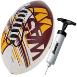 Franklin Sports NFL Washington Commanders Football - Youth Mini Football - 8.5" Football- SPACELACE Easy Grip Texture- Perfect for Kids!