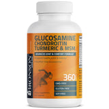 Bronson Glucosamine Chondroitin Turmeric & MSM Advanced Joint & Cartilage Formula, Supports Healthy Joints, Mobility & Cartilage - Non-GMO, 360 Capsules