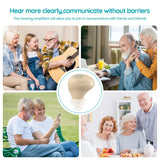 CFPL-CG Rechargeable Hearing amplifier, Hearing Amplifiers for Seniors with Noise Reduction, Super Long Battery Life, Smart Design, Premium Comfort Design And Nearly Invisible