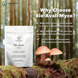 Adapt Naturals Bio-Avail Myco - 8-in-1 Bioavailable Mushroom Supplement Mushroom Complex - Chaga, Cordyceps, Reishi, Lions Mane - Blood Pressure, Memory, Immune - 120 Capsules
