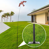 Flerigh Bird Repeller Directional Base Protects Plants from Birds by Placing a Kite with a Pole on Top of The Bird Repeller Base; Commonly Used in Yards, Lawns and Farms to Create Bird-Free Zones