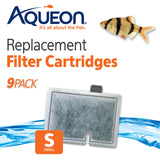 Aqueon Aquarium Fish Tank Replacement Filter Cartridges Small - 9 pack