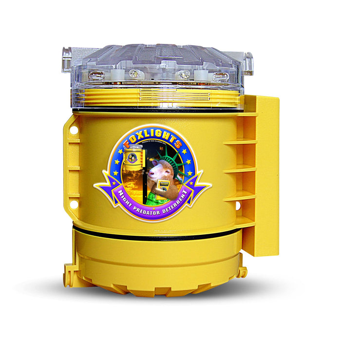 Fox Lights Night Predator Deterrent Control Light w/Flashing LEDs - Animal Repellent Repeller Device Protection Guard for Flocks, Garden, Crops & Chicken Coop Used by Professional Ranchers/Farmers