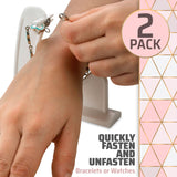 Medca Bracelet Buddy- Jewelry Helper Fastening Aid to Quickly Fasten and Unfasten Bracelets or Watches - 2 Pack