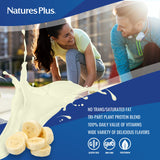 NaturesPlus SPIRU-TEIN Shake - Banana Flavor - 1.2 lbs, Spirulina Protein Powder - Plant Based Meal Replacement, Vitamins & Minerals For Energy - Vegetarian, Gluten-Free - 16 Servings