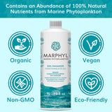 MARPHYL Organic Liquid Fertilizer - Outdoor & Indoor Plant Food - All-Purpose, Nutrient-Rich Lawn Fertilizer & Soil Enhancer for House Plants, Flowers, Vegetables, Succulents, Bamboo, Hydroponics