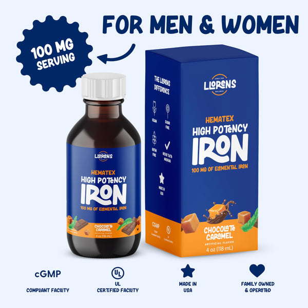 Iron Supplement High Potency Liquid Iron For Adults By Hematex 100mg Kate Minimalist