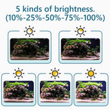 hygger Clip On 24/7 Lighting Aquarium LED Light, 14W Sunrise-Daylight-Moonlight and DIY Mode, Adjustable Timer / Brightness Fish Tank Light with 7 Colors for Planted Tank