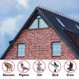 BORHOOD Bird Spikes, 16 Pack Bird Deterrent Spikes, Bird Repellent Devices Outdoor, Bird Spikes for Pigeons and Other Small Birds, Cats Squirrels Raccoons for Fence Roof Windowsill