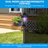 4 Pack Solar Bug Zapper Outdoor Waterproof Mosquito Zapper Outdoor Mosquito Repellent Trap Solar Powered Bug Lights for Outside Fly Mosquito Killer Outdoor for Home Camping Backyard (Elegant Style)