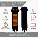 CRIMMY Heating Pad for Menstrual Cramps Period & Neck Shoulder Pain Relief, Portable Cuddly 19.7" Plush Cat with a Hot Soft Belly USB Powered, Gift for Daughter Girlfriend Wife (Black)