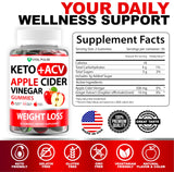 Keto ACV Gummies Advanced Weight Loss - Keto Gummies - ACV Keto Gummies Apple Cider Vinegar Supplement Work Fast Women Plus Men - Keto Gummy Bears - Cleanse - Detox - Digestion - Made in USA