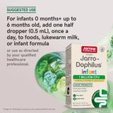 Jarrow Formulas Jarro-Dophilus Infant Probiotic Drops - 1 Billion CFU Per Serving - 0.51 fl oz (15 mL) - Liquid Supplement Promotes Infant Intestinal Health - Dairy Free