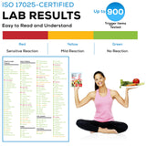 Food Sensitivity Test for 900 Items, Results in 3-5 Days, Easy & Painless Food Intolerance Home Test Kit - Analysis of Dairy, Gluten, Soy, Protein, Gut Biome, Additives, Metabolism, Metals & Vitamins