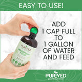 Purived 20oz All-Purpose Liquid Plant Fertilizer - Makes 50 Gallons, For Indoor Houseplants, All-Natural, Groundwater Safe, Made in USA