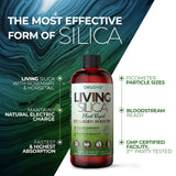 Living Silica Plant Based Collagen Booster | Vegan | Supports Healthy Collagen and Elastin Production for Joint & Bone Support, Glowing Skin, Strong Hair & Nails 500 ml | 16.9 Fl Oz