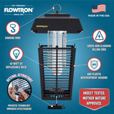 Flowtron Bug Zapper, 1 Acre of Outdoor Coverage with Powerful 40W Bulb & 5600V Instant Killing Grid, Electric Insect, Fly & Mosquito Zapper, Made in The USA