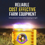 Fox Lights Night Predator Deterrent Control Light w/Flashing LEDs - Animal Repellent Repeller Device Protection Guard for Flocks, Garden, Crops & Chicken Coop Used by Professional Ranchers/Farmers