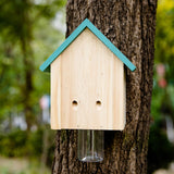 GRTRE 2 Pack Wood Carpenter Bee Trap for Outside - Wood Boring Bee Trap - Best Bee Trap - Nature Cabin Style Carpenter Bee Traps Outdoor Hanging