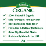 Espoma Organic Vegetable & Flower Garden Soil Natural and Organic in Ground Planting Mix. Use when Planting & Transplanting. For Organic Gardening. 1 Cubic Foot Bag