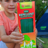 Mosquito Guard 40 Repellent Sticks, DEET Free Plant-Based Outdoor Patio Incense Citronella Bug