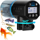 FISHNOSH Automatic Fish Feeder for Aquarium - New Generation 2024, Auto Food Dispenser with Timer for Small Tank, Big Aquariums & Pond