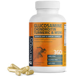 Bronson Glucosamine Chondroitin Turmeric & MSM Advanced Joint & Cartilage Formula, Supports Healthy Joints, Mobility & Cartilage - Non-GMO, 360 Capsules