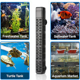 HiTauing Aquarium Heater, 50W/100W/200W/300W/500W Submersible Fish Tank Heater with Over-Temperature Protection and Automatic Power-Off When Leaving Water for Saltwater and Freshwater