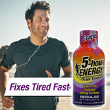 5-hour ENERGY Regular Strength Energy Shot | Grape Flavor | 1.93 oz. | 24 Count | Sugar-Free & Zero Calories | B-Vitamins & Amino Acids | 200mg Caffeinated Energy Shot | Dietary Supplement