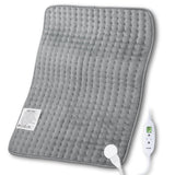 QALTGC Heating Pad (20"x 24"), Dual Mode Controller, Machine Washable, Comfortable Soft for Cramps/Pain Relief（Grey）