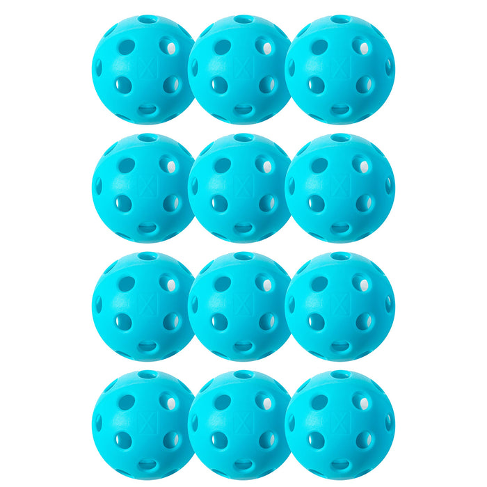 Franklin Sports X-26 Indoor Pickleballs - Indoor Court Pickleball Balls - USA Pickleball (USAPA) Approved Tournament Pickleballs - 12 Pack Inside Pickleballs - Blue