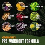 Organic Muscle Clean Pre Workout Powder for Men & Women, Strawberry Mango - USDA Organic Preworkout Supplement for Endurance - Vegan, Natural, Plant-Based, & Low Caffeine Pre-Workout Energy Powder