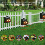 Solar Nocturnal Animal Repeller - YARDefense Waterproof Raccoon Repellent Devices Predator Control Lights Used to Deterrent Fox Coyote Skunk Deer Protect Your Property with Humane Wildlife Deterrence