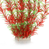 JIHAQUA Aquarium Decor Plastic Plants Extra Large 21 Inches Artificial Fish Tank Plants Tall Fish Tank Decorations (Wine 2pcs)