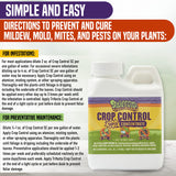 Trifecta Crop Control Super Concentrate All-in-One Natural Pesticide, Fungicide, Miticide, Insecticide, Help Defeat Spider Mites, Powdery Mildew, Botrytis, Mold, and More on Plants 2.5 Gallon