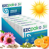 EZC Pak+D 5-Day Immune System Booster with Echinacea, Vitamin C, Vitamin D and Zinc for Immune Support (Pack of 6)