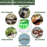 USKICH 20Pcs Snake Away Repellent, Repellent Balls for Outdoors Indoor Snakes Rats and Other Pests, Yard Lawn Garden Camping Fishing, Pest Insect Control