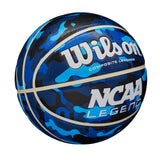 WILSON NCAA Legend Indoor/Outdoor Basketball - Blue Camo, Size 6-28.5"