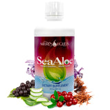 SeaAloe Nature's Liquid Aloe Vera Juice and Oceanic Botanicals Elixir for Overall Health, Throid, Digestion, and Immune Support (32oz Bottle)
