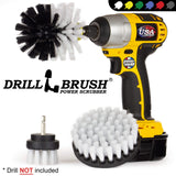 Drill Brush Power Scrubber by Useful Products Drillbrush 3 Piece Drill Brush Cleaning Tool Attachment Kit for Cleaning Furniture, Carpet, Chairs, Shower Door Glass – Drill Brush Wheel Cleaner Kit